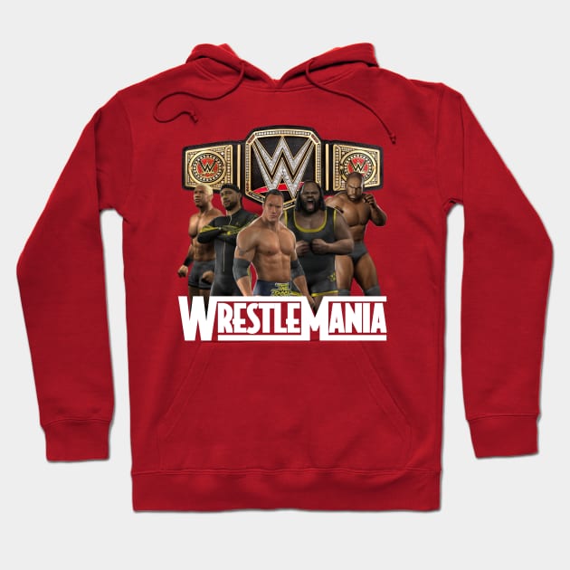 Wrestle Mania Smackdown Hoodie by cInox